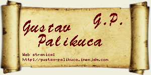 Gustav Palikuća vizit kartica